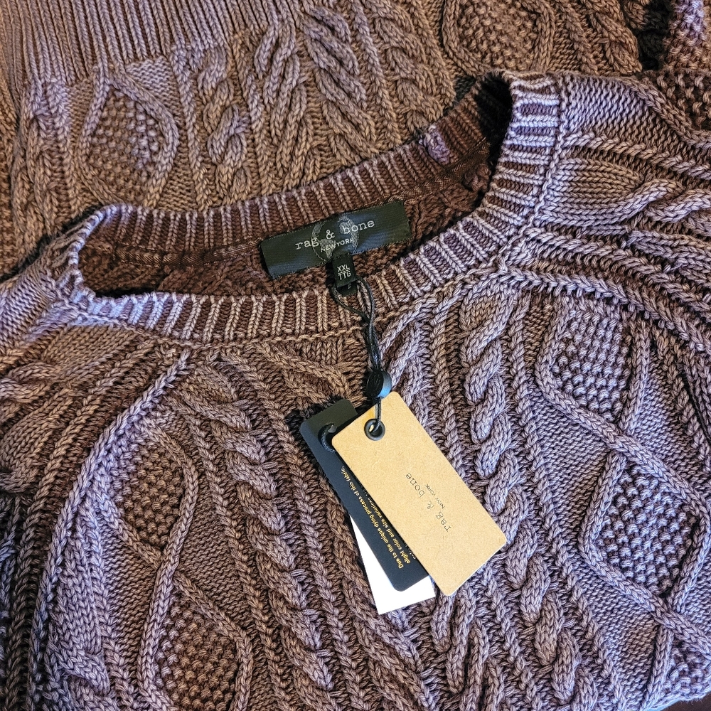 🍒NWT🍒 RAG & BONE CABLE KNIT SWEATER